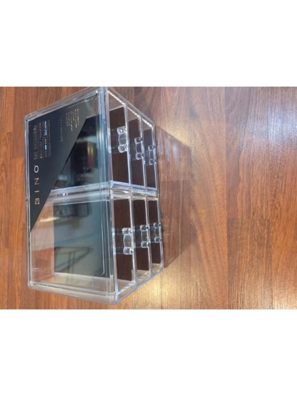 Bino Broadway Clear Acrylic Multi-Use Organizer With 6 Drawers Stackable Storage